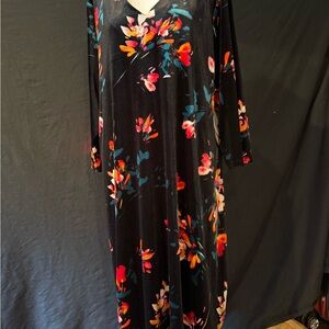 Floral Black Maxi Dress